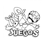 Dibujo para colorear Dibujo De Juegos Para Pintar Y Colorear