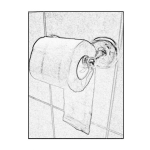 Dibujo para colorear Colorear Papel Higienico Pintar Rollo De Papel Toilet