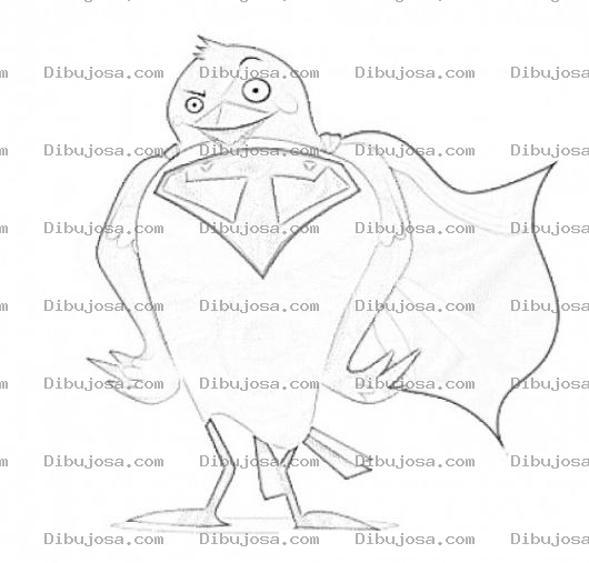 Dibujo para colorear Superpajaro Dibujo De Super Twitter Para Pintar Y Colorear