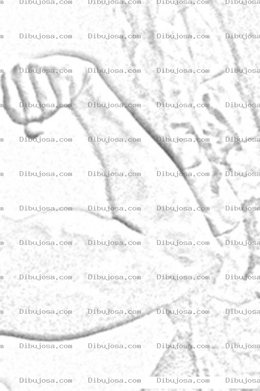Dibujo para colorear Colorear Brazo Fuerte