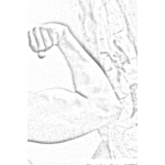 Dibujo para colorear Colorear Brazo Fuerte