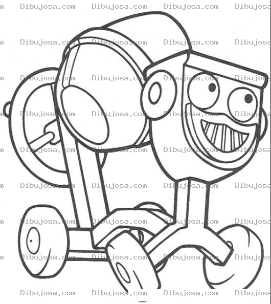 Dibujo para colorear Dibujo De Mezcaldora De Cemento De Bod El Constructor Para Pintar Y Colorear