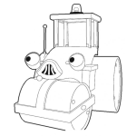 Dibujo para colorear Dibujo De Aplanadora De Bob El Constructor Para Pintar Y Colorear