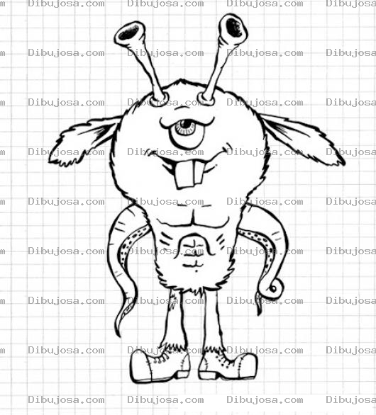 Dibujo para colorear Dibujo De Animalito Fenomeno Para Pintar Y Colorear