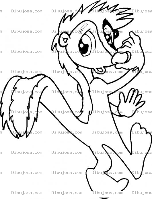 Dibujo para colorear Dibujo De Zorillo Apestoso Para Pintar Y Colorear
