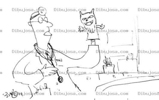 Dibujo para colorear Doctor Ventriloco Para Pintar Y Colorear