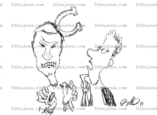 Dibujo para colorear Dibujo De Herradura En La Cabeza Para Pintar Y Colorear