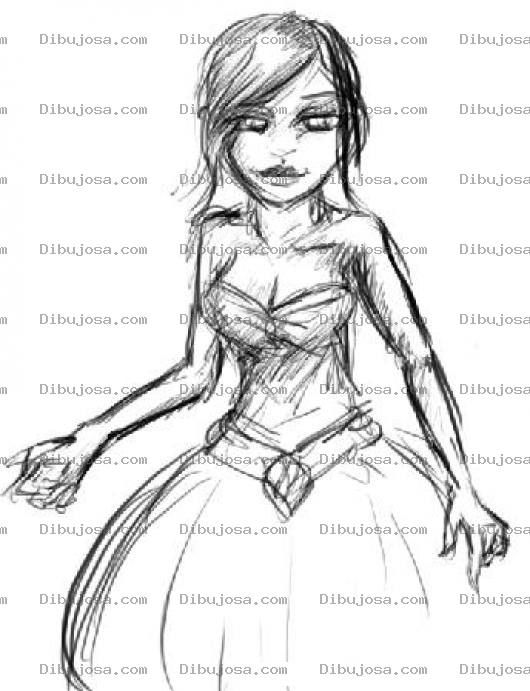Dibujo para colorear Dibujo De Quinceanera Para Pintar Y Colorear