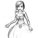 Dibujo para colorear Dibujo De Quinceanera Para Pintar Y Colorear