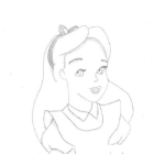 Dibujo para colorear Dibujo De Alicia Del Pais De Las Maravillas Para Pintar Y Colorear