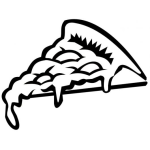Dibujo para colorear Colorear un pedazo de pizza