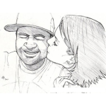 Dibujo para colorear El Beso De Mama Para Pintar Y Colorear