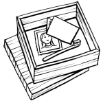 Dibujo para colorear Cajon De Recuerdos Para Pintar Y Colorear