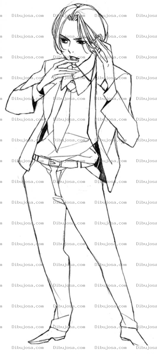 Dibujo para colorear Dibujo De Mujer Espia Para Pintar Y Colorear