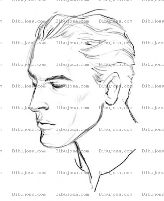 Dibujo para colorear Dibujo De Hombre Peinado Con Gelatina En El Pelo Para Pintar Y Colorear Peinado Masculino Con Fijador
