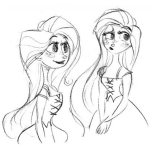 Dibujo para colorear Dibujo De Hermanas Gemelas Para Pintar Y Colorear