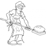 Dibujo para colorear Dibujo De Muchacho Panadero Para Pintar Y Colorear