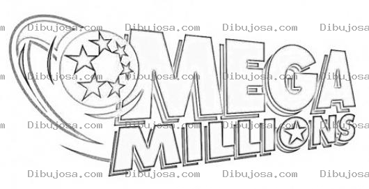 Dibujo para colorear Megamillions Dibujo De La Loteria Mega Millions Para Pintar Y Colorear