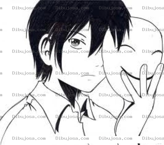Dibujo para colorear Chino Con Mascara Para Pintar Y Colorear