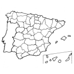 Dibujo para colorear Mapadeespana Para Pintar Y Colorear Mapa De Espana