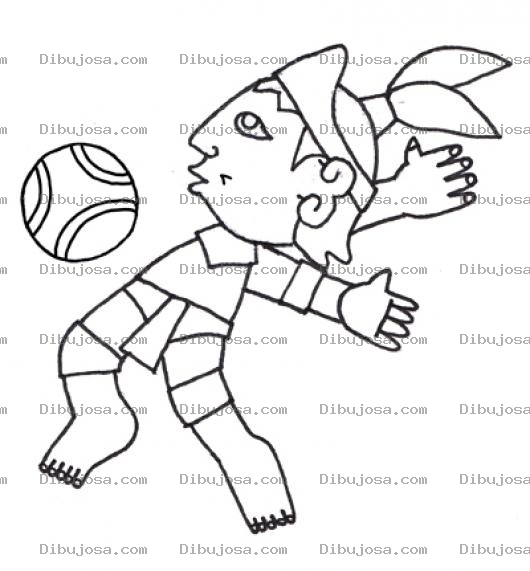 Dibujo para colorear Jugador De Pelota Maya Para Pintar Y Colorear