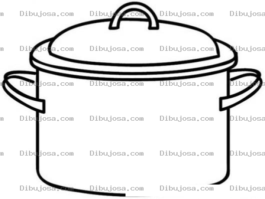 Dibujo para colorear Dibujo De Olla Para Pintar Y Colorear