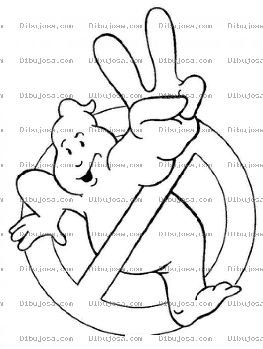 Dibujo para colorear Dibujo De Los Cazafantasmas Para Pintar Y Colorear No Se Permiten Fantasmas