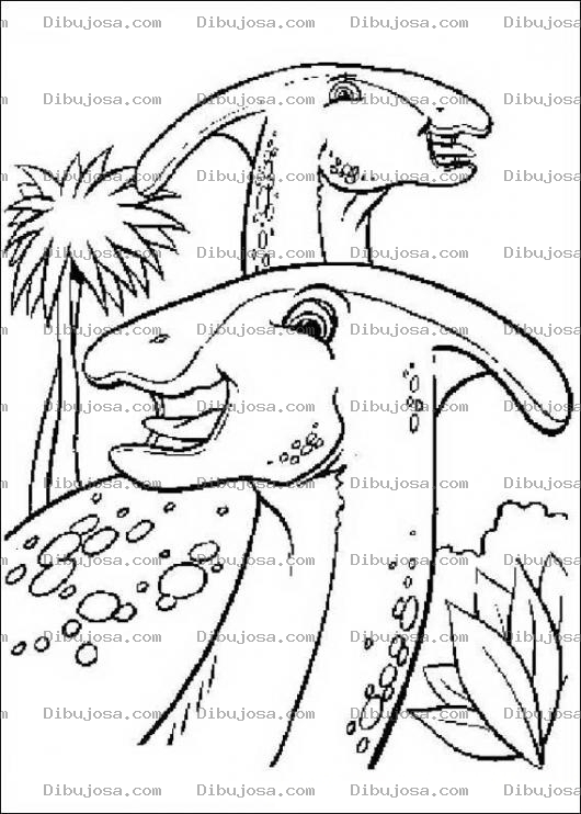 Dibujo para colorear Dinosaurios cabeza de martillo