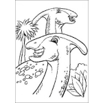 Dibujo para colorear Dinosaurios cabeza de martillo
