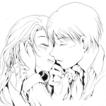 Dibujo para colorear Dibujo De Una Pareja Enamorada Para Pintar Y Colorear