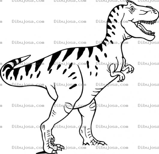 Dibujo para colorear Dibujo Del Tiranosaurio Rex Para Pintar Y Colorear