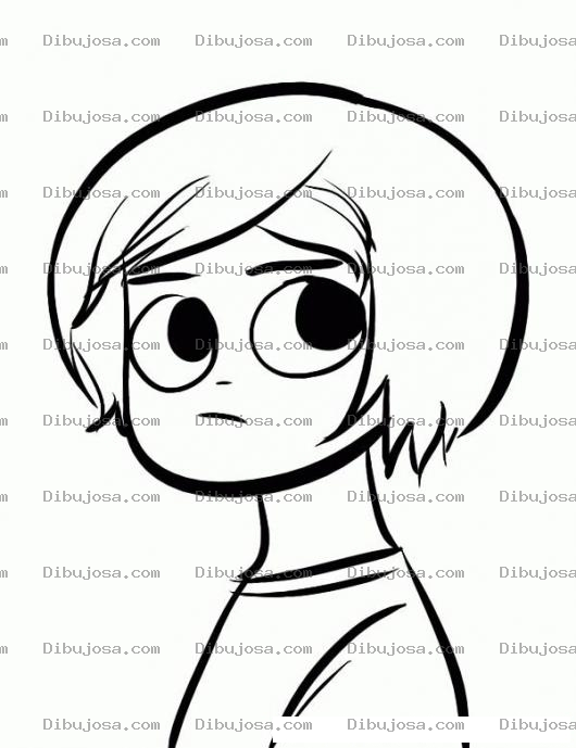 Dibujo para colorear Rubio De Ojos Negros Para Pintar Y Colorear