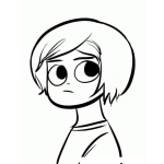 Dibujo para colorear Rubio De Ojos Negros Para Pintar Y Colorear
