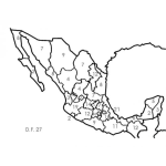 Dibujo para colorear Estados De Mexico Para Pintar Y Colorear