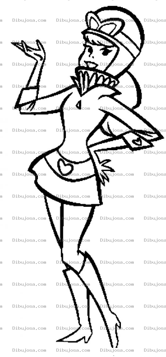 Dibujo para colorear Dibujo De Penelope La Corredora De Autos Para Pintar Y Colorear