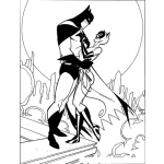 Dibujo para colorear Dibujo De Batman Y Gatubela Para Pintar Y Colorear