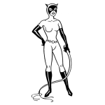 Dibujo para colorear Dibujo De Gatubela Con Latigo Para Pintar Y Colorear