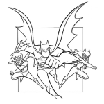Dibujo para colorear Robin Batman Y Gatubela Para Pintar Y Colorear