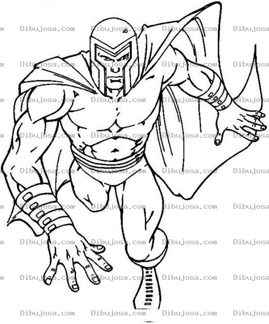 Dibujo para colorear Dibujo De Magnus De Los X Men Para Pintar Y Colorear