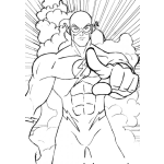 Dibujo para colorear Dibujo Del Super Heroe Flash Para Pintar Y Colorear