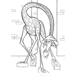 Dibujo para colorear Dibujo De La Jirafa De Madagascar Para Pintar Y Colorear