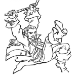 Dibujo para colorear Dibujo De Wiliam Turner De Piratas Del Caribe Para Pintar Y Colorear
