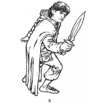 Dibujo para colorear Dibujo De Sam Del Senor De Los Anillos Para Pintar Y Colorear