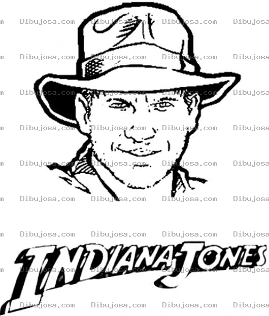Dibujo para colorear Indianajones Para Pintar Y Colorear