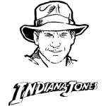 Dibujo para colorear Indianajones Para Pintar Y Colorear