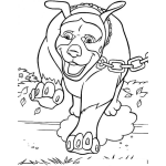 Dibujo para colorear Dibujo De Perron Encadenado Para Pintar Y Colorear