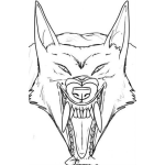 Dibujo para colorear Colmillos De Zorro Para Pintar Y Colorear