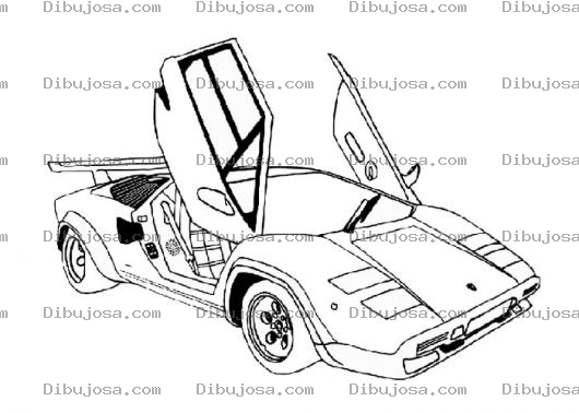 Dibujo para colorear colorear carros deportivos