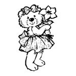 Dibujo para colorear Dibujo De Osita Con Vestido Para Pintar Y Colorear