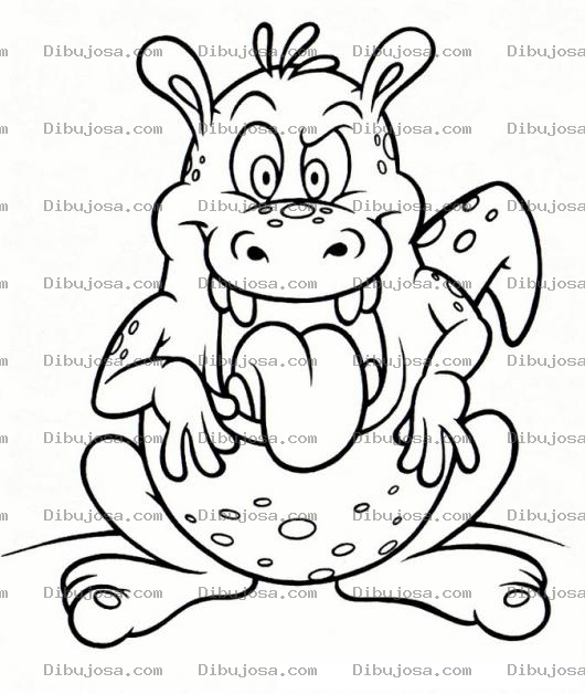 Dibujo para colorear Dibujo De Animal Morronoso Para Pintar Y Colorear